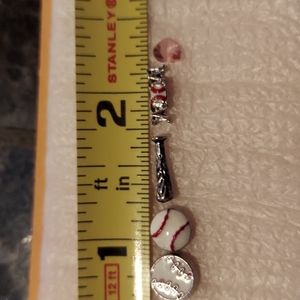 Baseball mom, charms, origami owl